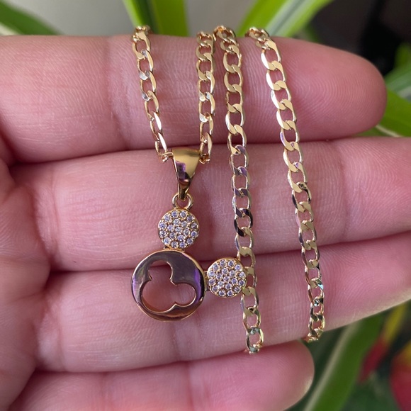 Fashion Jewelry Jewelry - Mickey Mouse Golden Necklace